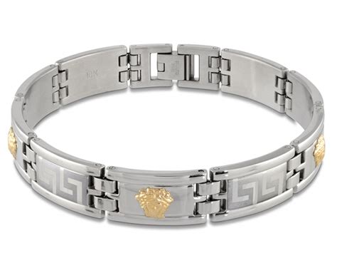 bracelet versace en stainless|Versace clearance store.